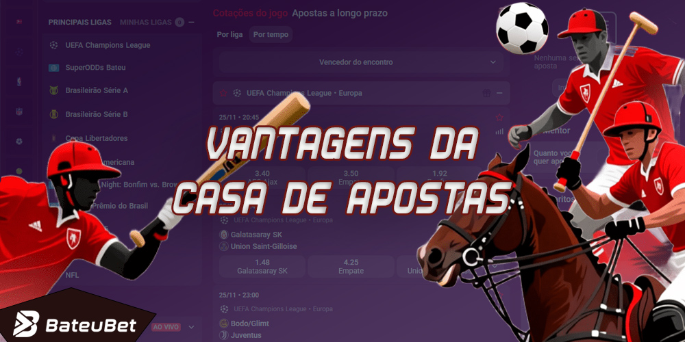 As apostas esportivas da Bateubet oferecem os esportes mais populares e odds altas.
