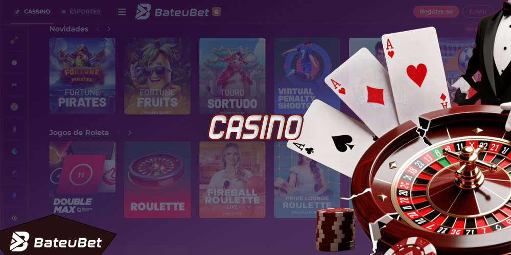 O cassino online da Bateubet é uma plataforma completa com roleta, caça-níqueis, jogos de crash, dealers ao vivo e muito mais.