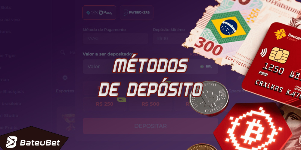 Você pode recarregar sua conta Bateubet usando qualquer um dos métodos de pagamento disponíveis no Brasil.